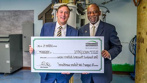 Community Foundation for the Greater Capital Region presents check